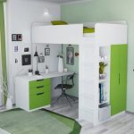 Cama alta escritorio Ikea